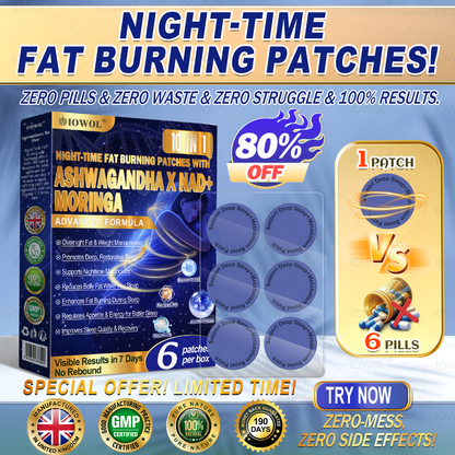 🔥 Want faster results? Add this 90% OFF to accelerate your progress. IOWOL® NIGHT-TIME FAT BURNING PATCHES! ZERO PILLS & ZERO WASTE & ZERO STRUGGLE & 100% RESULTS.