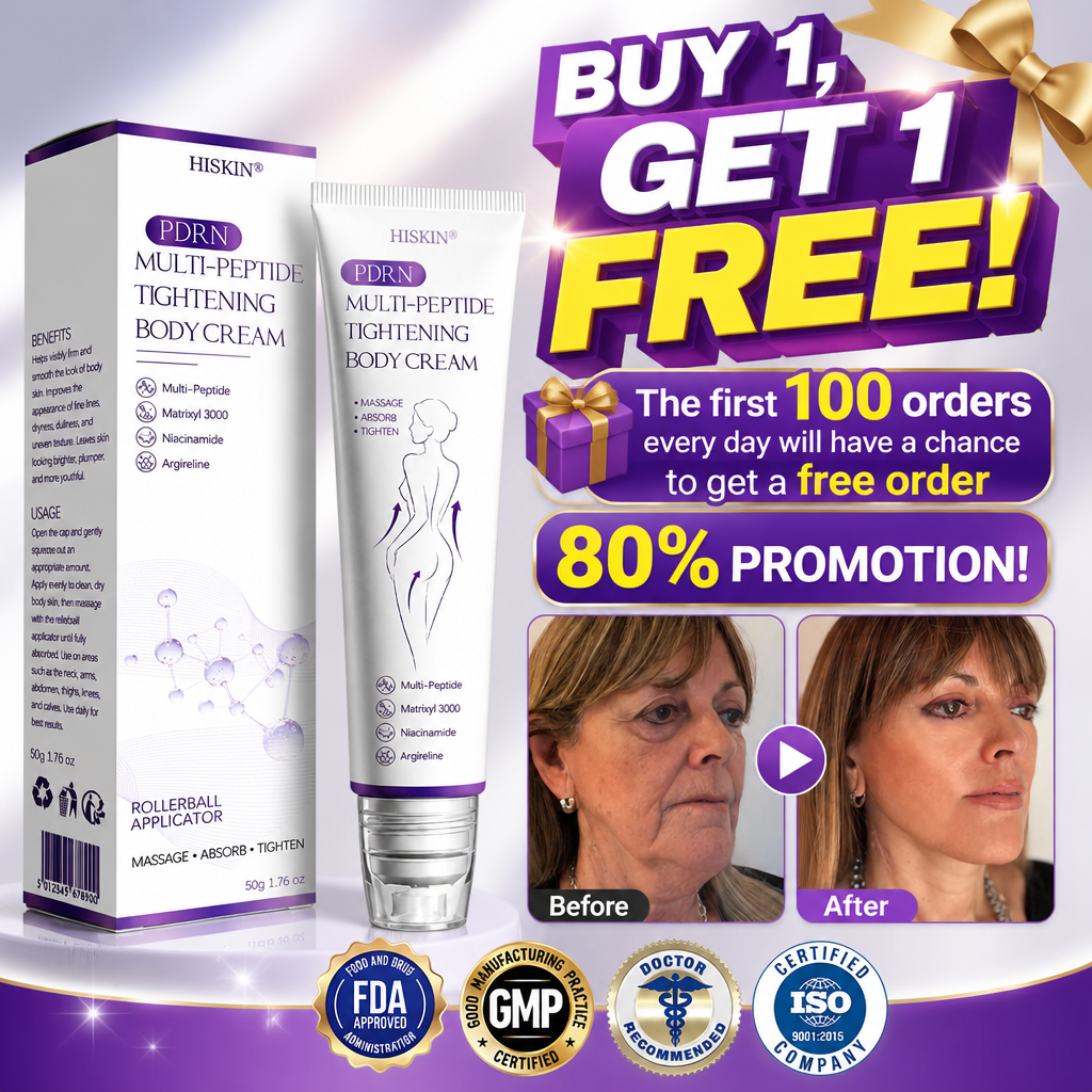 80% OFF HISKIN® PDRN Multi-Peptide Body Roller Cream – Firming, Hydrating, Anti-Aging & Skin Tone Care