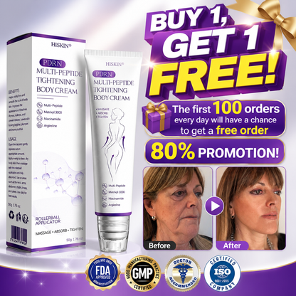 80% OFF HISKIN® PDRN Multi-Peptide Body Roller Cream – Firming, Hydrating, Anti-Aging & Skin Tone Care